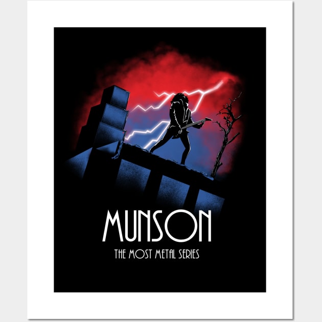 Munson The Most Metal Series - Eddie Munson Wall Art by wookiemike